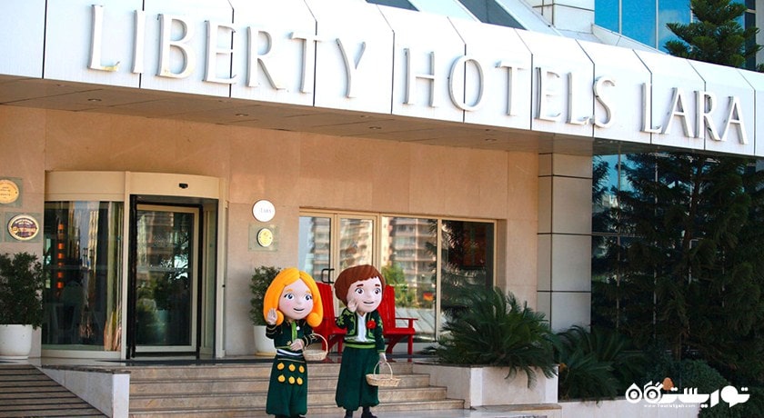 نمایی دیگر از درب ورودی هتل